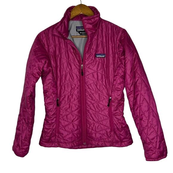 Patagonia Women’s Quilted Insulated Jacket Maroon XS Lightweight Outdoor Hiking - Picture 1 of 8